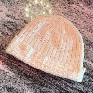 Ann Taylor Cream 100% Cashmere winter hat